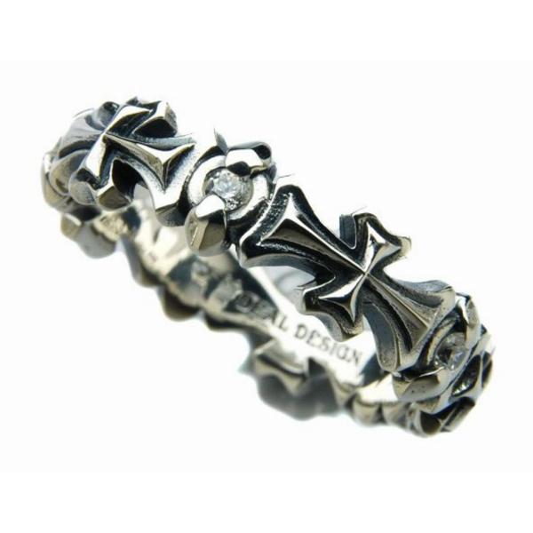 ディールデザイン ロングクロス リング メンズアクセサリー ロック ギフト シルバー925 シルバーアクセサリー 銀 SV925