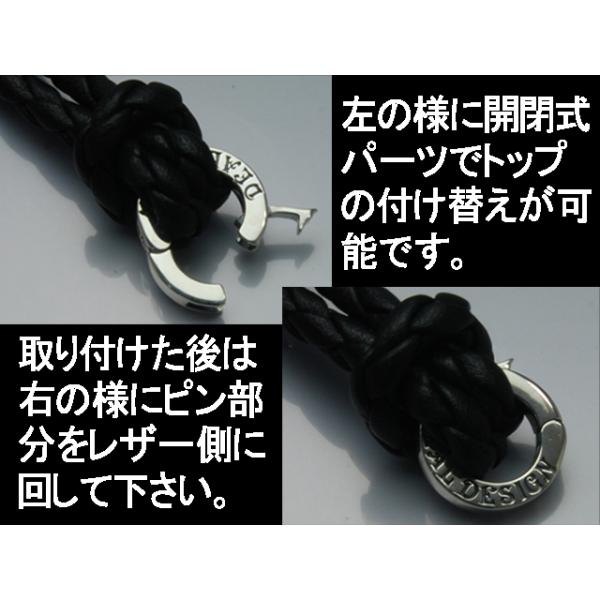 ディールデザイン レザーチョーカー(エンドデビル) チョーカー 本革 ギフト メンズアクセサリー シルバー925 | DEAL DESIGN | 03