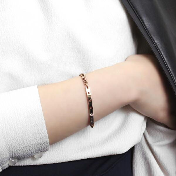 PLUG IN ステンレス パンチング プレート ペアブレスレット ペアアクセサリー おそろい お揃い サージカルステンレス 金属アレルギー_5