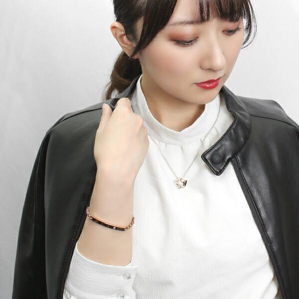 PLUG IN ステンレス パンチング プレート ペアブレスレット ペアアクセサリー おそろい お揃い サージカルステンレス 金属アレルギー_6