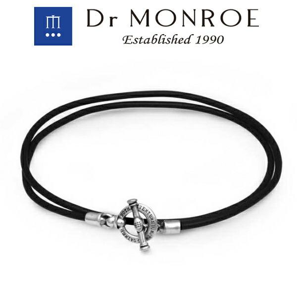 Dr MONROE ドクターモンロー プレート レザーブレスレット 英語 英字 英文 メッセージ シルバーアクセサリー シルバー925 シルバー