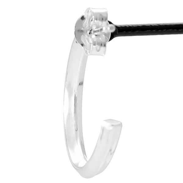 シルバー 角 フープピアス 2P 両耳用 シンプル 四角 シルバーピアス リングピアス フープ ピアス 角線 シャープ | ブランド登録なし | 01