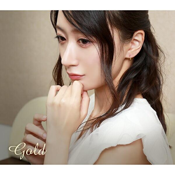 カラー ステンレス フープピアス 10mm 1P 片耳用 サージカルステンレス ピアス シルバー ゴールド ブラック ブルー イヤリング リング | ブランド登録なし | 04