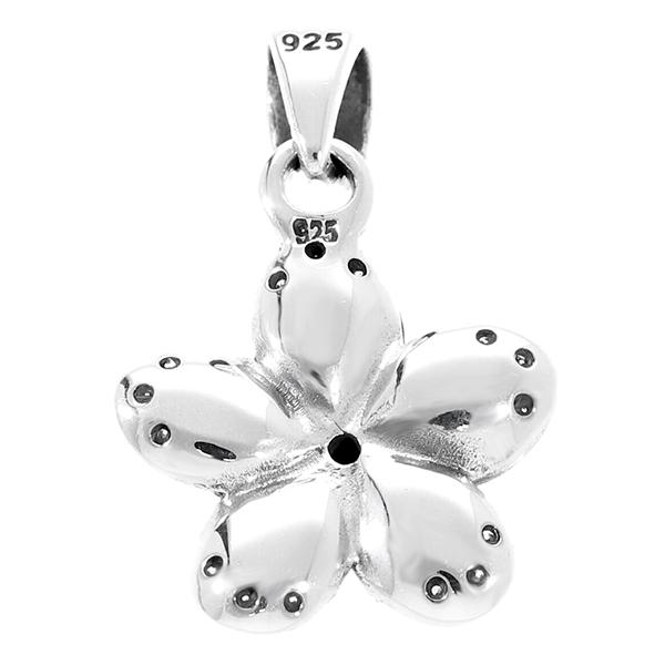 ジルコニア フラワー シルバー ペンダントトップ チェーンなし 花