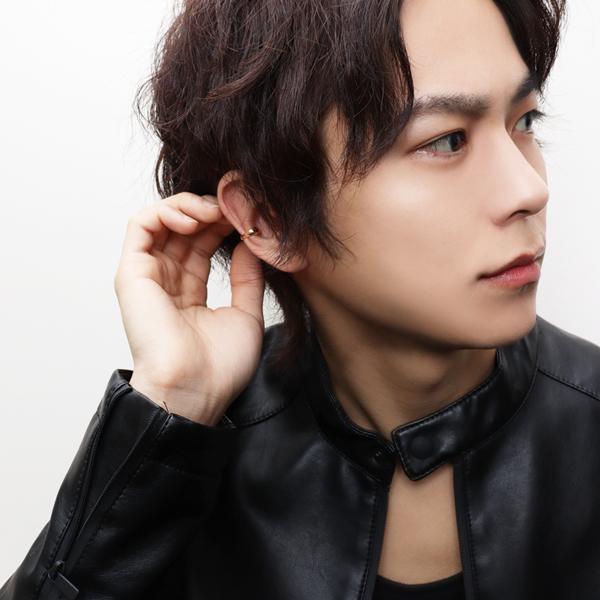 イヤーカフ メンズ ゴールド シンプル 甲丸 24金 23金 K24 K23 1P 片耳 レディース ノンホールピアス 20 30 40代 クリップ カフス | ブランド登録なし | 04