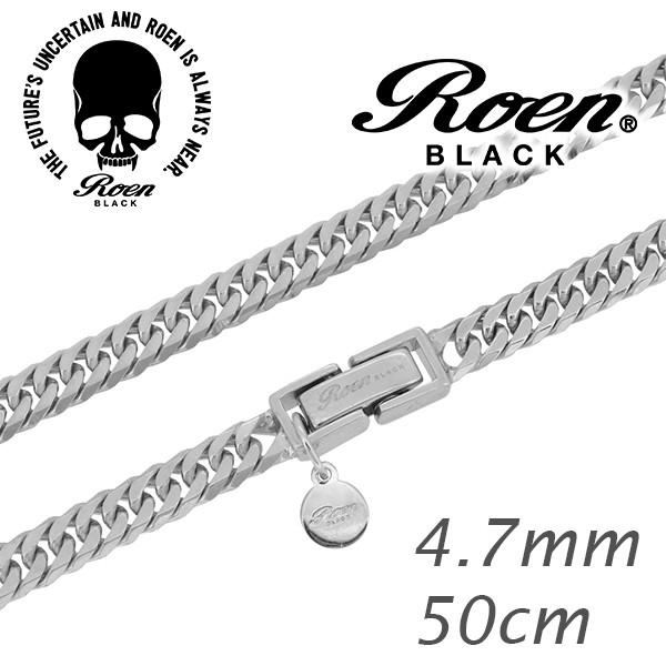 Yahoo! Yahoo!ショッピング(ヤフー ショッピング)ロエン Roen BLACK 6面カットダブル喜平チェーン シルバーネックレス 幅4.7mm 50cm シルバー925 Roen BLACK ダブル喜平チェーン プレゼント