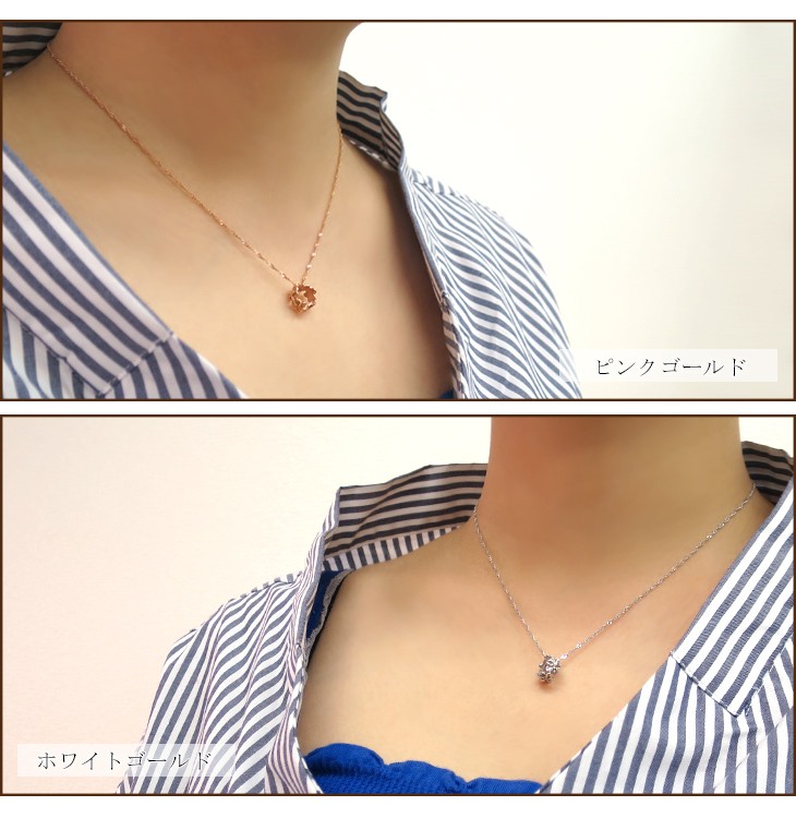 ハワイアンジュエリー ネックレス プルメリアレイ ゴールド