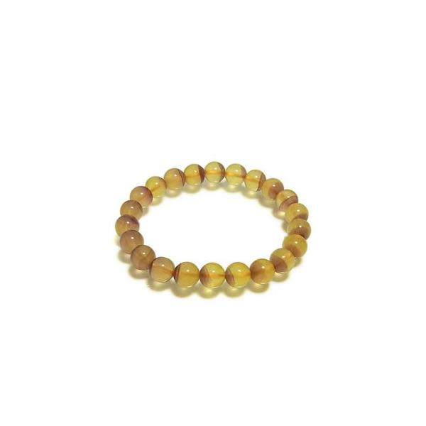 Yahoo! Yahoo!ショッピング(ヤフー ショッピング)16.5cmファントムフローライト ブレスレット 8mm イエロー ブラウン レディースS フローライト 天然石 プレゼント