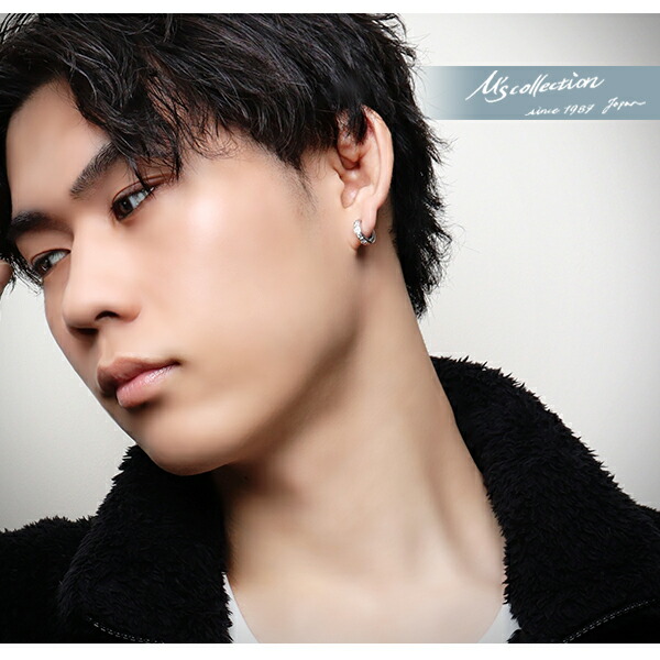 M'S COLLECTION（エムズコレクション） シルバー925 ジルコニア フープ