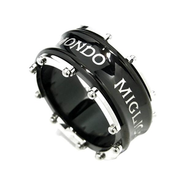 サージカルステンレス リング メンズ ブラック メカニカル 16-22号 ザニポロタルツィーニ 指輪 サージカルステンレスリング プレゼント