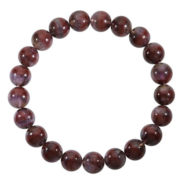 レッドファントムクォーツ バンデットクォーツ ブレスレット 9mm 17.5