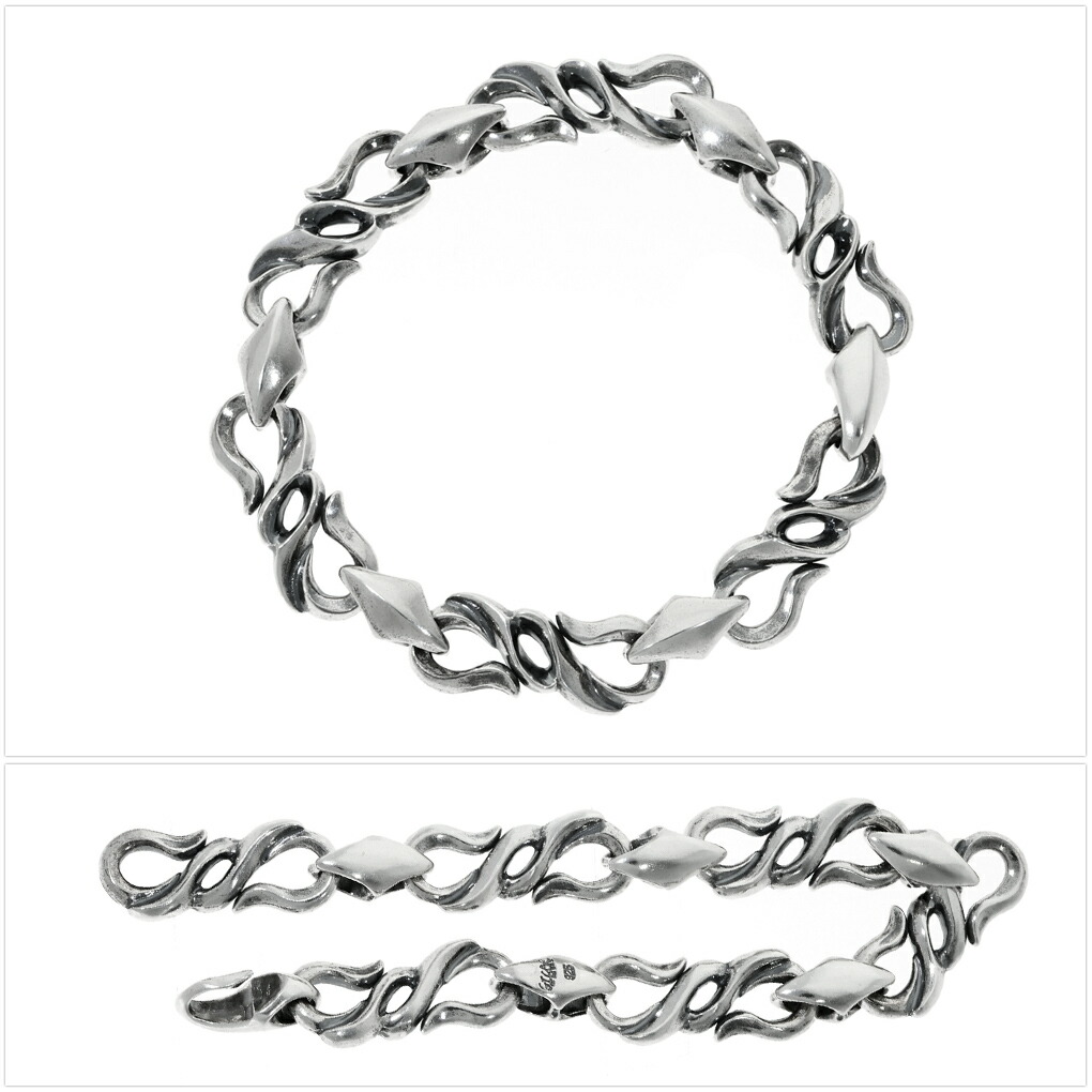 GIGOR（ジゴロウ） ワープ フロー ブレスレット 16〜22cm シルバー925
