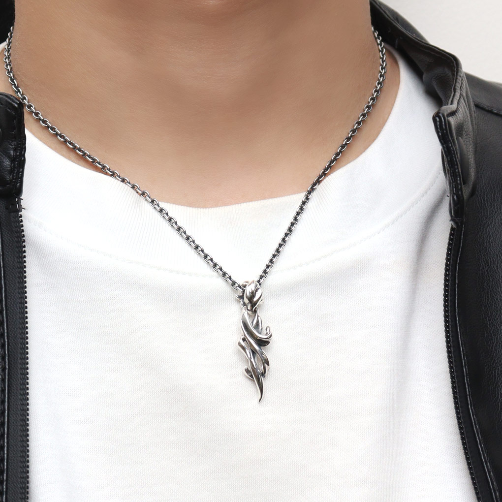 GIGOR ネックレス　薔薇と額縁　silver925 GIGOR（ジゴロウ） グローションS ネックレス チェーン付 シルバー925