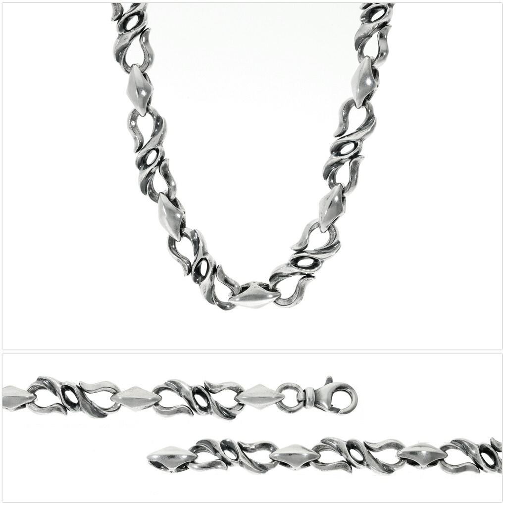 GIGOR ジゴロウ　シルバー925 Silver925あずきチェーン 45㌢ GIGOR（ジゴロウ） ワープ フロー ネックレス 44〜59cm シルバー925
