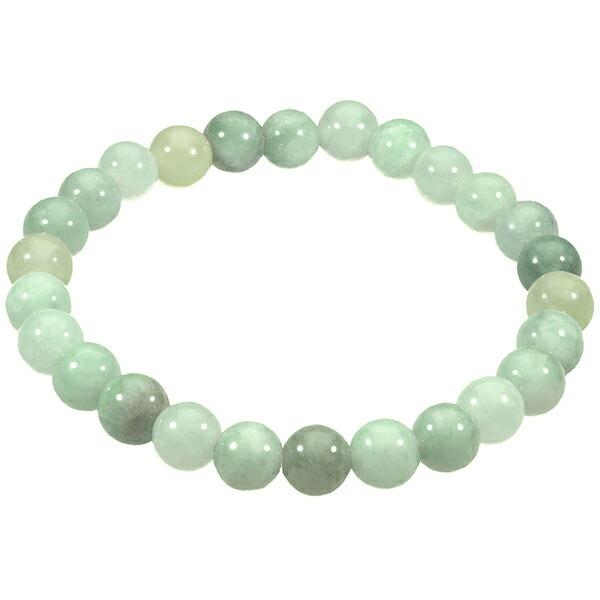 本翡翠 ブレスレット 7mm 17cm レディースM サイズ 翡翠 ヒスイ ひすい