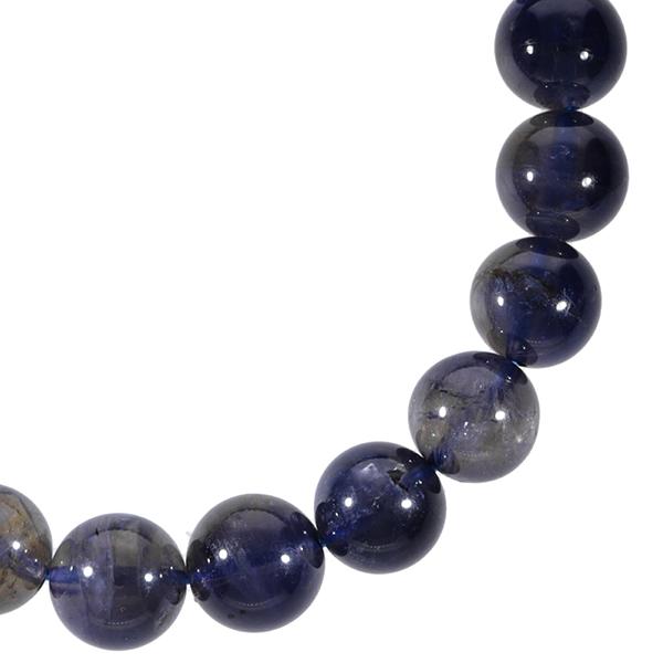 めちゃ綺麗　大玉　最高級　アイオライトブレスレット　3-7 アイオライト ブレスレット 8.5mm 17.5cm メンズM レディースL サイズ