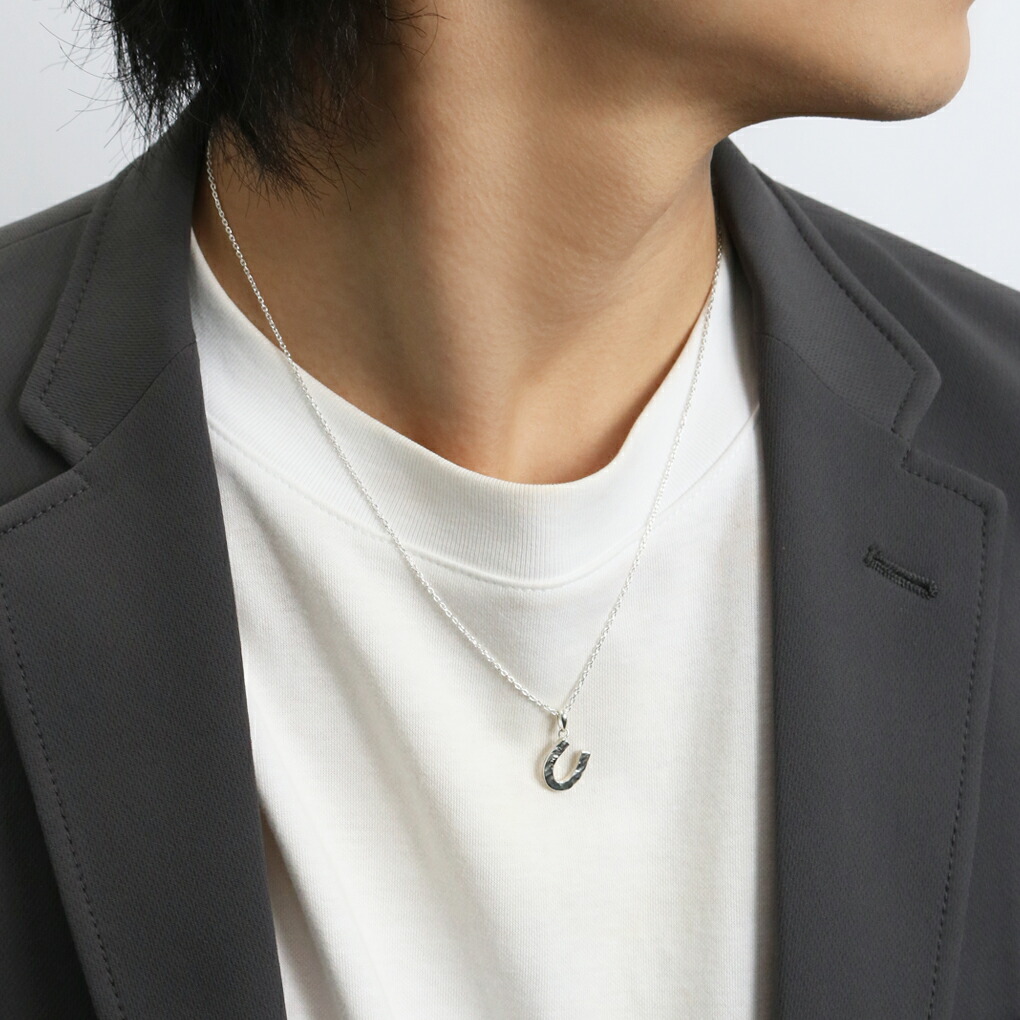 ネックレス・ペンダント ken.lij718(sw53) KEN BLOOD（ケンブラッド） 槌目 ホースシュー シルバーネックレス 蹄
