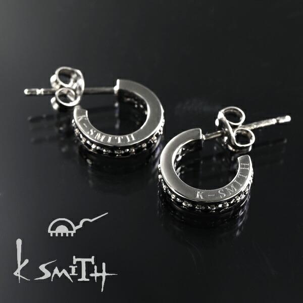 K-SMITH（ケースミス） ブラック ジルコニア エタニティ ハーフ フープ