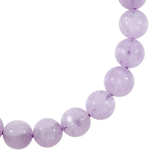 クンツァイト アフガニスタン産 ブレスレット 8.5mm 18.0cm メンズM