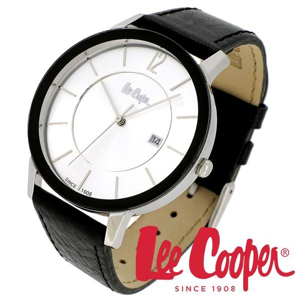 Lee Cooper リークーパー 腕時計 メンズ ブランド 本革ベルト ブラック LC06326.390 時計 Lee Cooper リークーパー