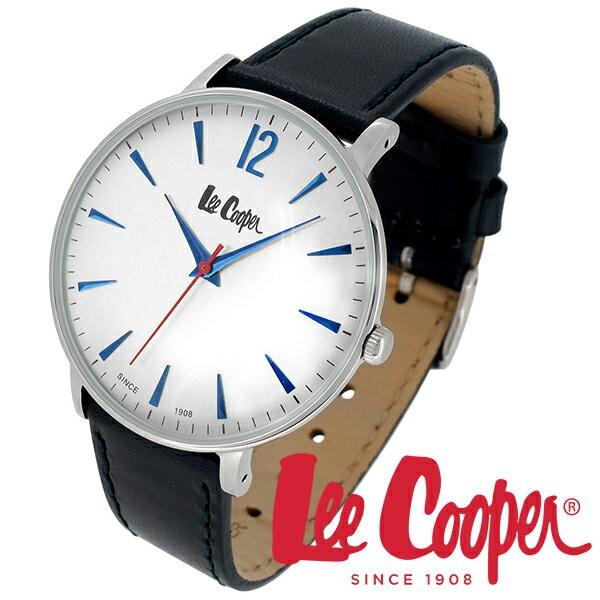 Lee Cooper リークーパー 腕時計 メンズ ブランド レザーベルト ネイビー LC6379.339 時計 Lee Cooper リークーパー