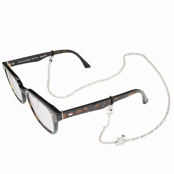 T.A.S ティーエーエス　 ブラックレザーシルバー メガネチェーン PUERTA DEL SOL（プエルタ・デル・ソル） PUERTA DEL SOL Mask Code