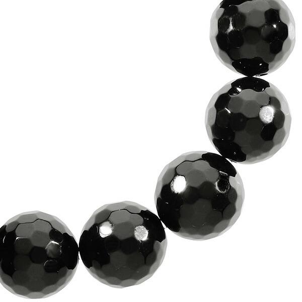 オニキス ミラーボール カット ブレスレット 12mm 17.5〜19.5cm M〜LL