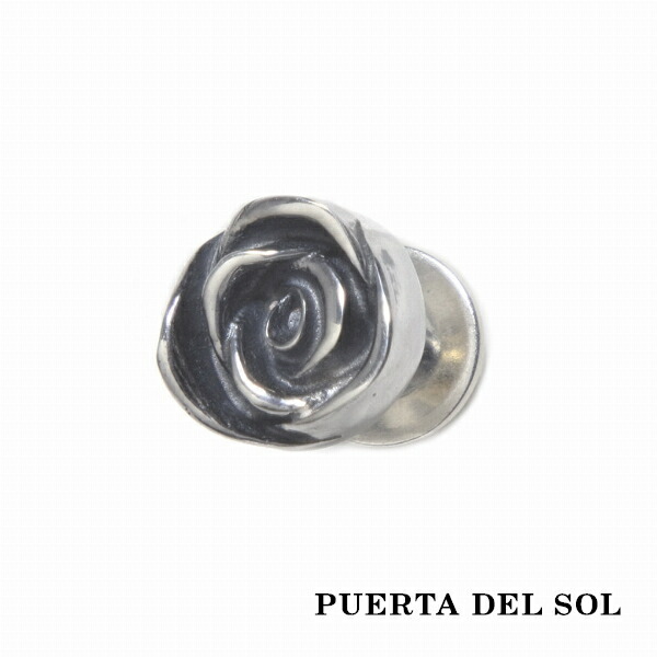 PUERTA DEL SOL バラ 薔薇 ピアス シルバー950 ユニセックス シルバーアクセサリー 銀 SV950 ブリタニアシルバー ピアス イヤリング 人気 ブランド