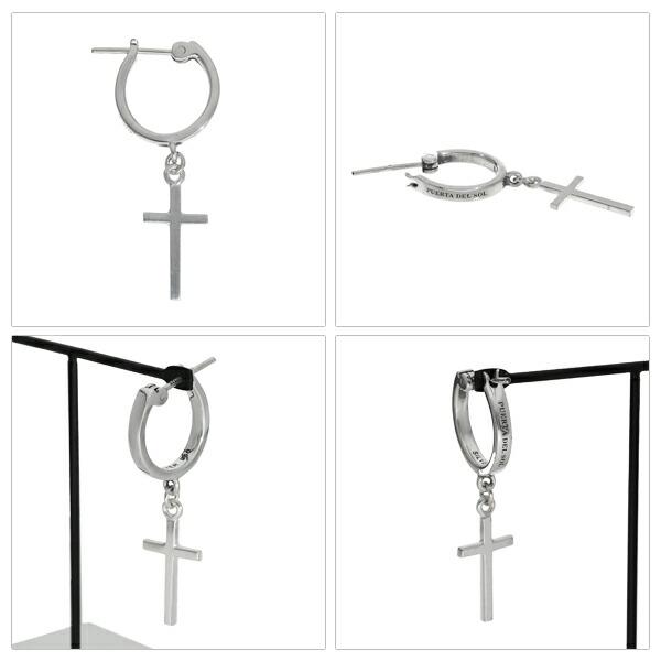 PUERTA DEL SOL（プエルタ・デル・ソル） 揺れる クロス フープピアス