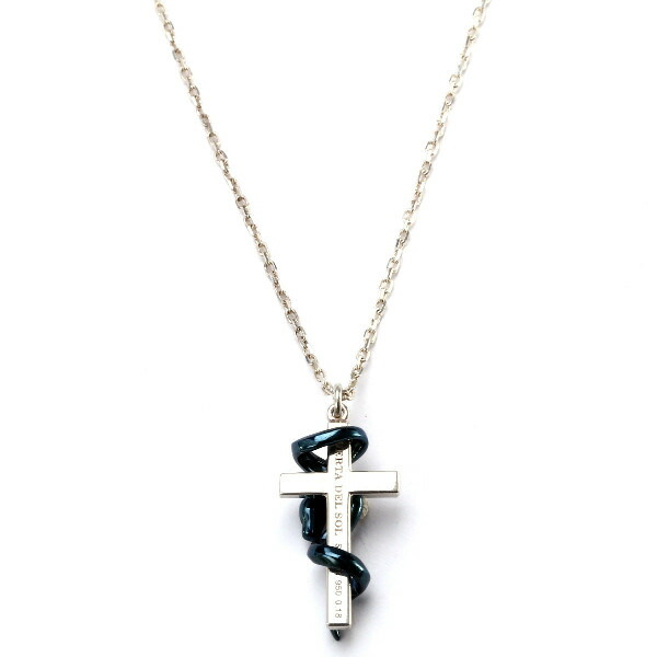 PUERTA DEL SOL ブラック スネーク クロス ネックレス 楽天市場