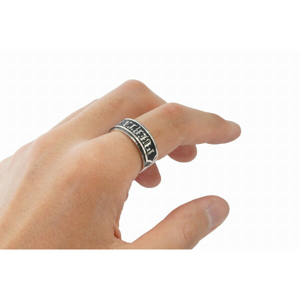 プエルタ・デル・ソル Silverリング　950 PUERTA DEL SOL ロゴ プレート レタリング リング(7号〜23号