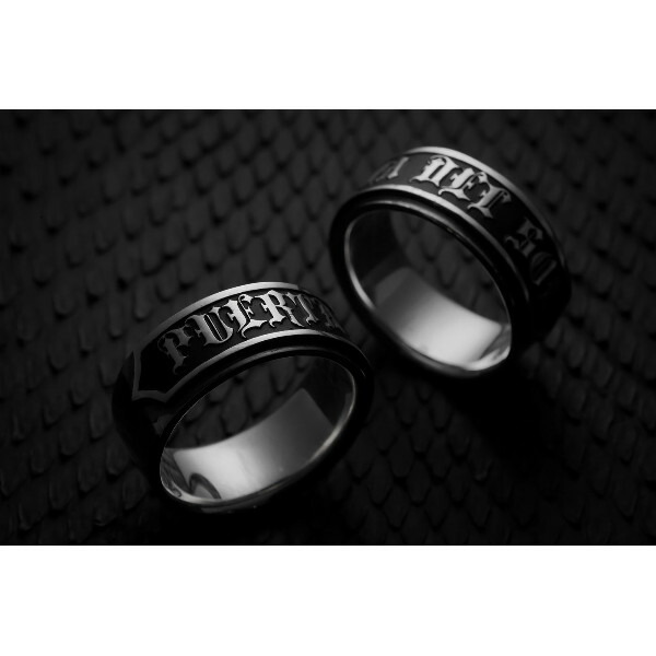 PUERTA DEL SOL ロゴ プレート レタリング リング(7号〜23号