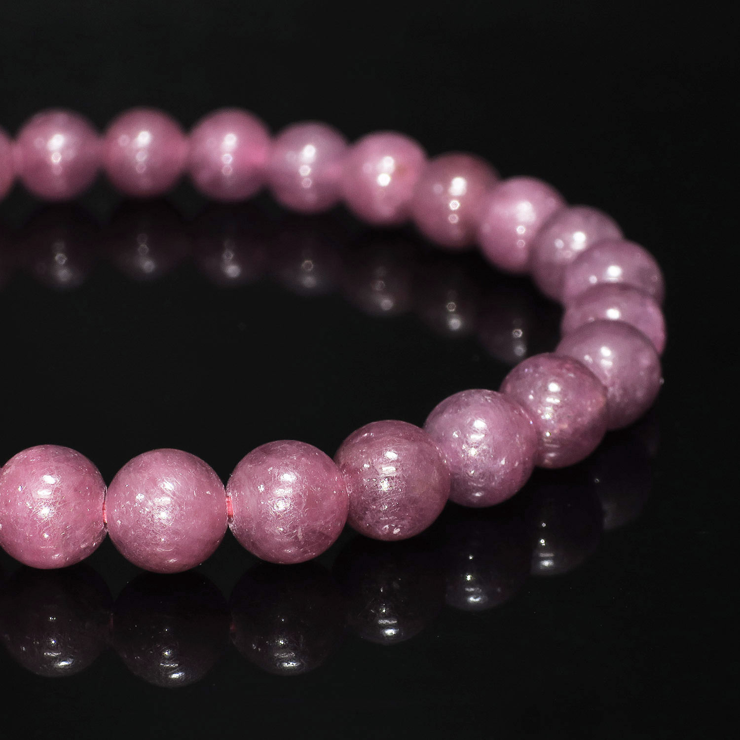 ルビー 6A グレード ブレスレット 6.5mm 16〜17.5cm S〜L サイズ 