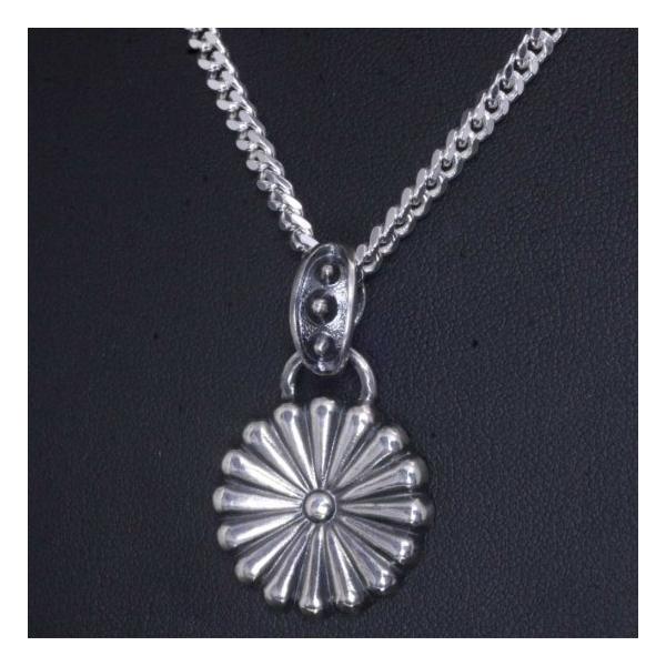龍頭 菊 (大) ネックレス チェーン付き ペンダント メンズ シルバー シルバーネックレス メンズネックレス 花 シルバー950 男性 彼氏 伝統技法 ギフト_1