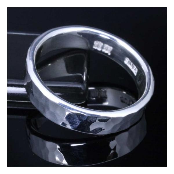 龍頭 丸鎚目 ペアリング 4〜27号 指輪 幅5mm/8mm ペア メンズ レディース シルバー シルバーリング シルバー950 ペアアクセサリー カップル お揃い |  | 04