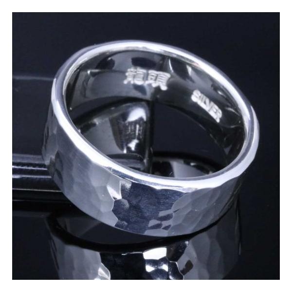 龍頭 丸鎚目 ペアリング 4〜27号 指輪 幅5mm/8mm ペア メンズ レディース シルバー シルバーリング シルバー950 ペアアクセサリー カップル お揃い |  | 07