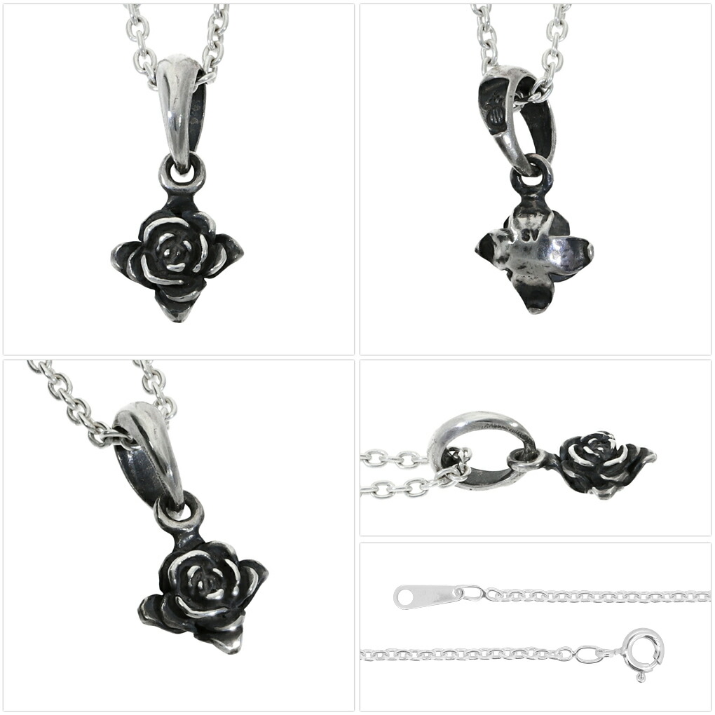 REGALIA 薔薇 プチ ネックレス ペンダント シルバー925 銀 バラ ローズ