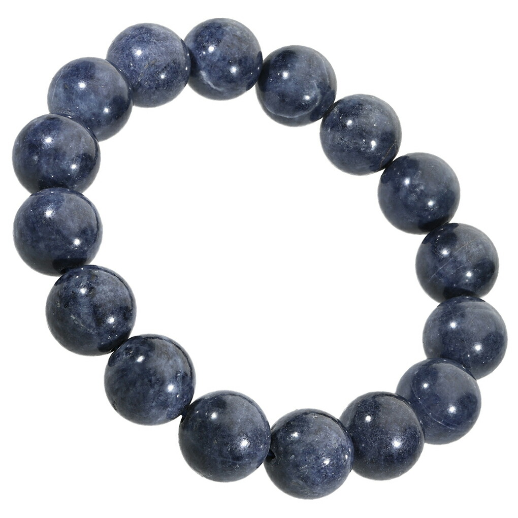 サファイア ブレスレット 12.5mm 18cm メンズ M レディース L サイズ