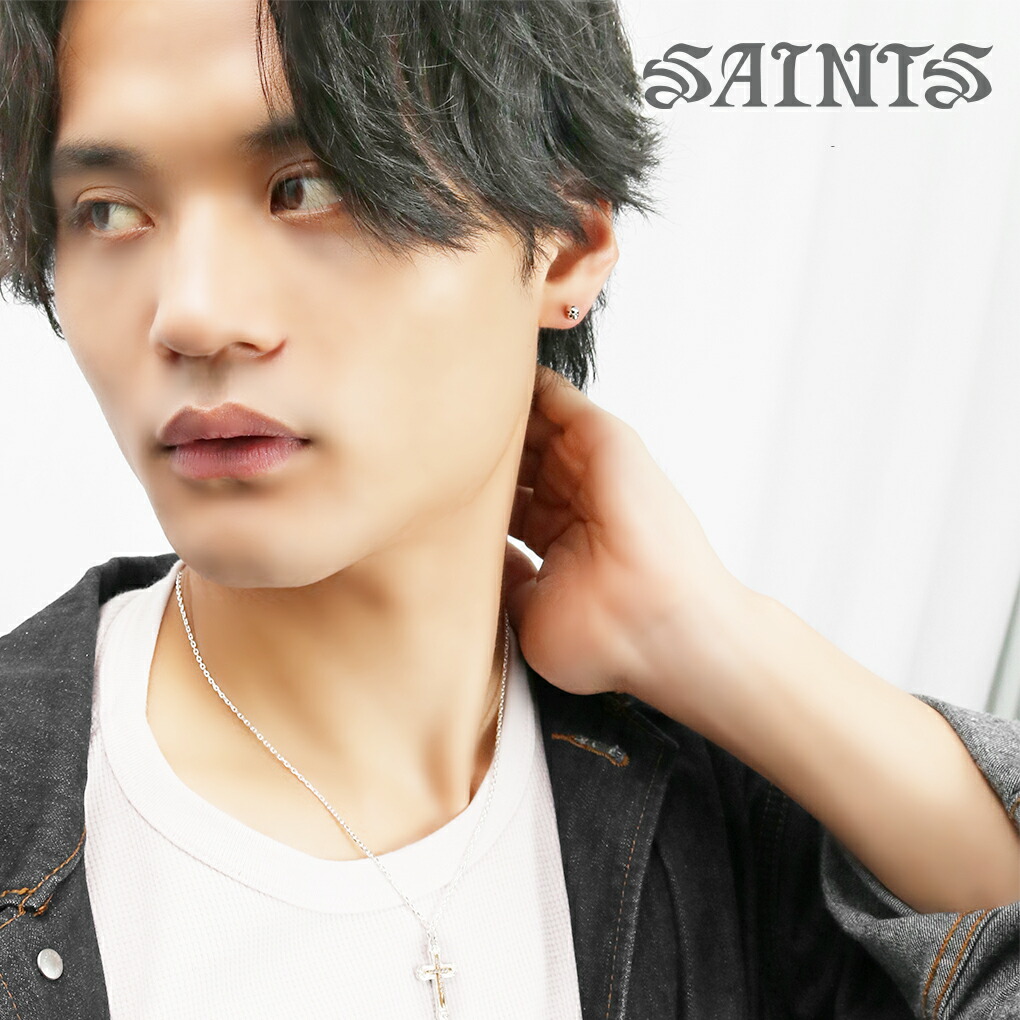 SAINTS（セインツ） ミニ シルバー スカル ピアス 1P 片耳用 シルバー