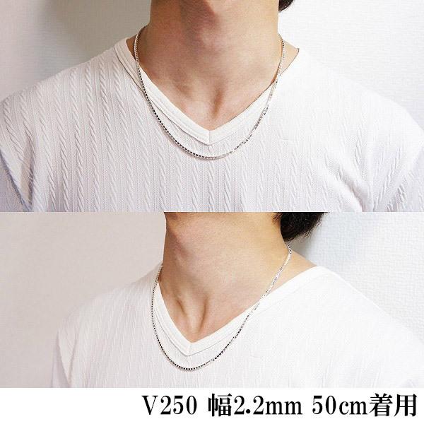 シルバーチェーン 925 ネックレスチェーンのみ ベネチアン ボックス