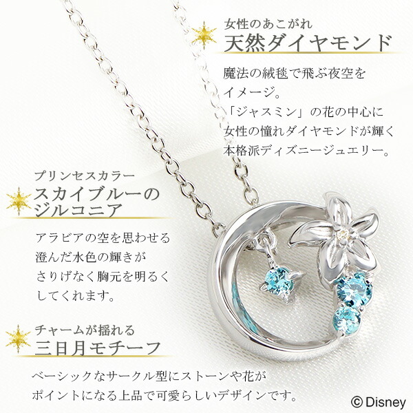 Disney（ディズニー） 当店限定 アラジン ジャスミン ネックレス 限定