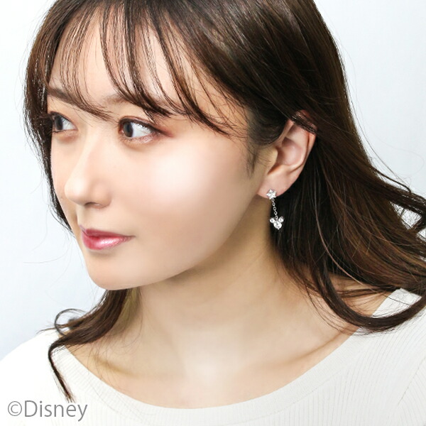 ディズニー ピアス ミッキー ジルコニア スター シルバー 2P 両耳 Disney ディズニーピアス disney_y | Disney | 01