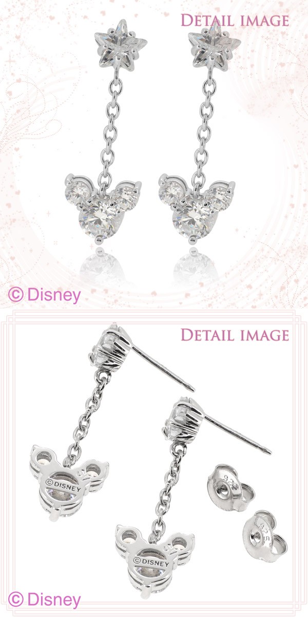 ディズニー ピアス ミッキー ジルコニア スター シルバー 2P 両耳 Disney ディズニーピアス disney_y | Disney | 03