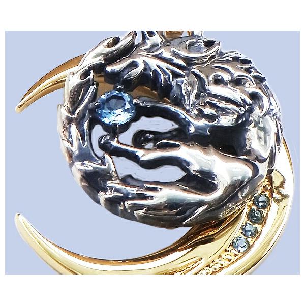 WOLFMAN B.R.S（ウルフマンBRS） ペンダントトップ ムーン ウルフ