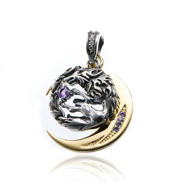 WOLFMAN B.R.S ウルフマンBRS ペンダントトップ ムーン ウルフ ウィズ