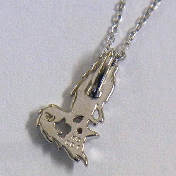 ウルフマンBRS 10K WG クライング ウルフ チャーム ペンダント ピンク ゴールドネックレス チェーン付き オオカミ 狼 ネックレス K10 10金 | WOLFMAN B.R.S | 04