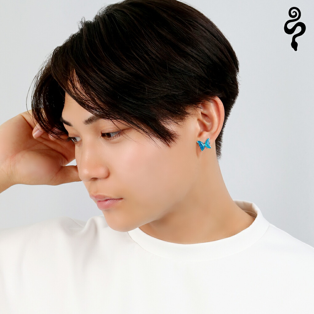 LYLY ERLANDSSON 選べる4カラー モルフォ 蝶 ピアス 1P 片耳用