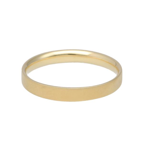 K18 平打ち マット ゴールド リング 指輪 18金 18k つや消し 地金