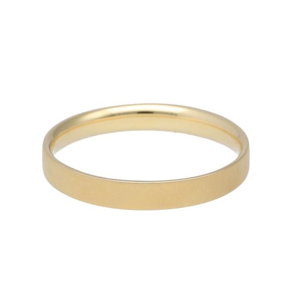 K18 平打ち マット ゴールド リング 指輪 18金 18k つや消し 地金