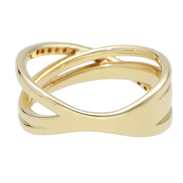 K18 三連 ダイヤモンド ゴールド リング 指輪 18金 18k シンプル
